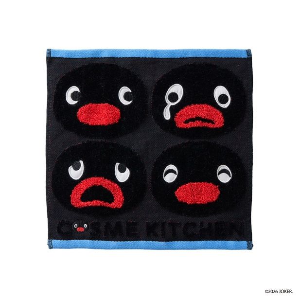 「＜ピングー＞タオルハンカチ ブラック」(1650円)