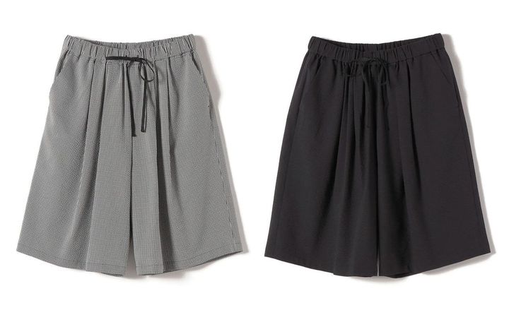 画像: 「ギンガム サッカー ドロスト ショート パンツ」各￥17,050 出典：シップス