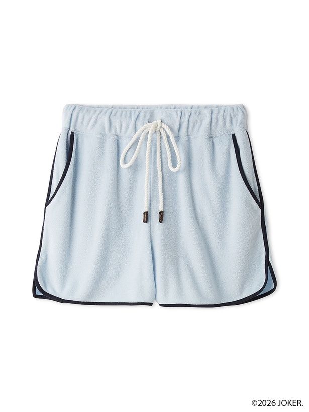 「パイルショートパンツ(サックス)」(9900円)