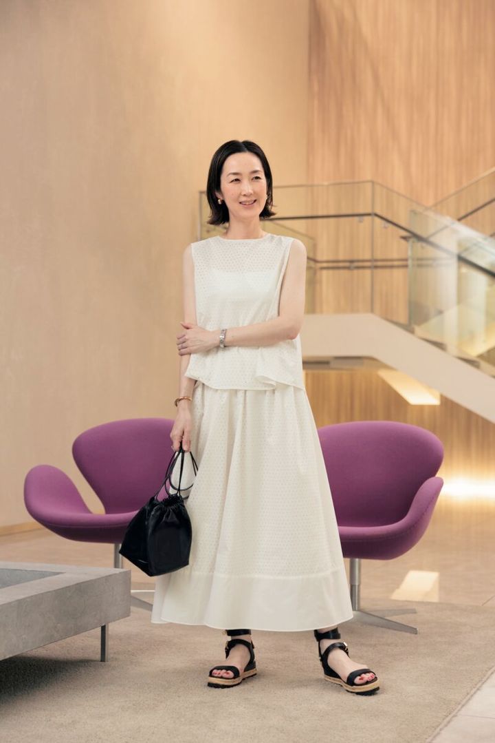 アンフィーロ販売促進山田愛子さんの機能服スナップ