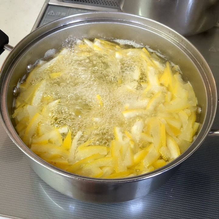 下茹でします