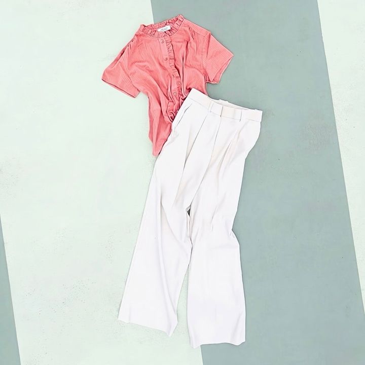 2026年ユニクロ夏のピンクトップスを使ったコーデ