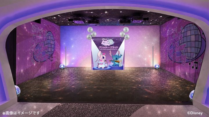 ディズニーストア ２階ショールーム 「グリッター・グライド・ルーム」 装飾イメージ画像