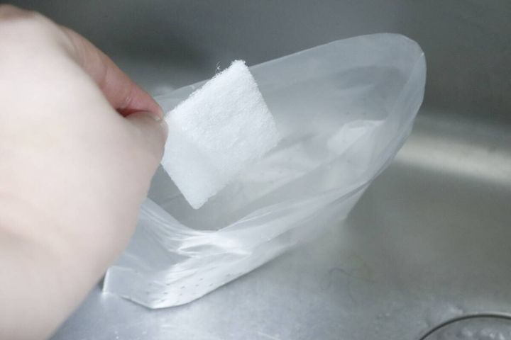 ダイソーの自立する水切りゴミ袋（42枚）の使用例