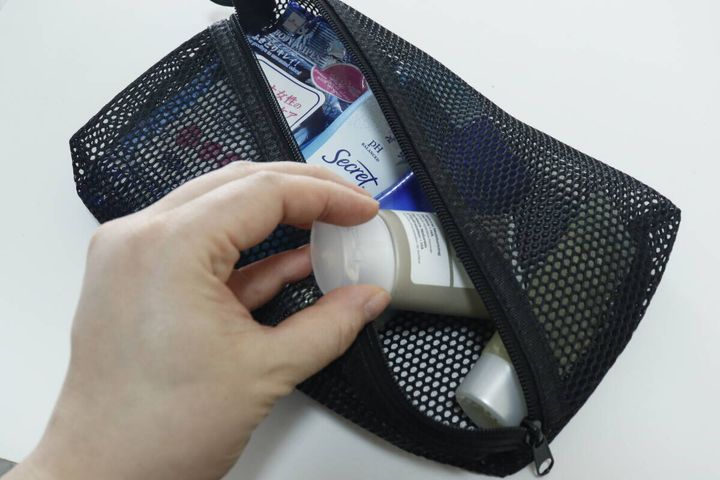 トラベルメッシュポーチ 使用例