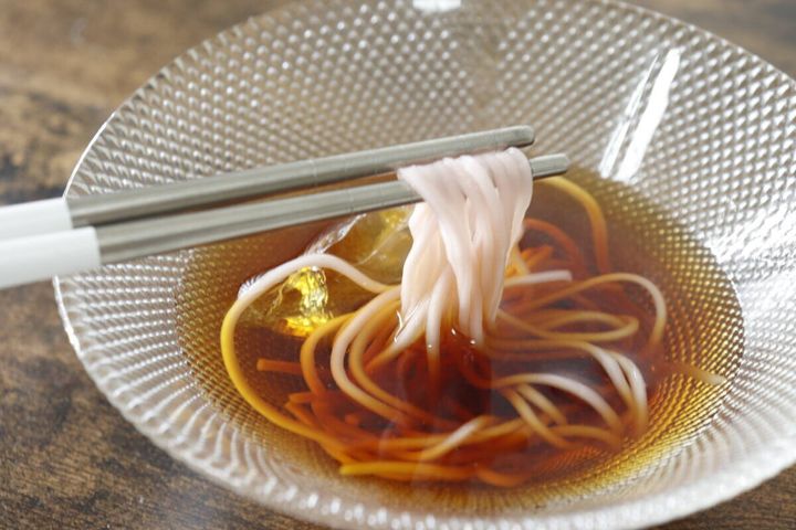 ダイソーの讃岐の梅そうめんを食べる