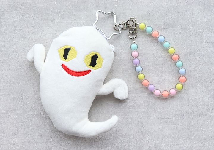 ねないこだれだおばけぬいぐるみポーチストラップアレンジ