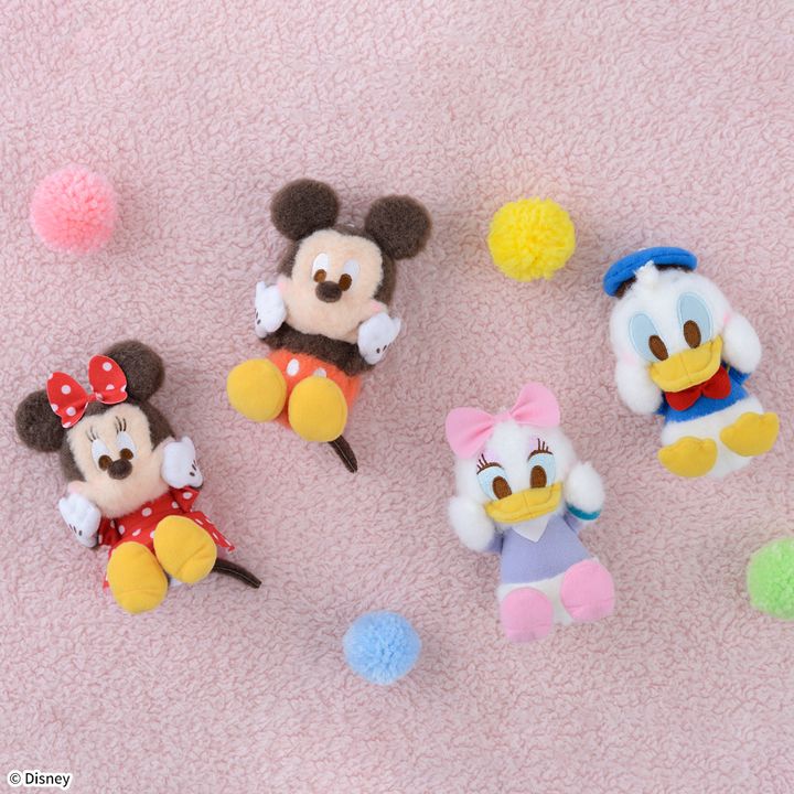 ミッキー&フレンズ 赤いほっぺ ふわふわころりんマスコット