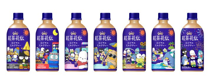 紅茶花伝 ロイヤルミルクティー「はぴだんぶい」パッケージ