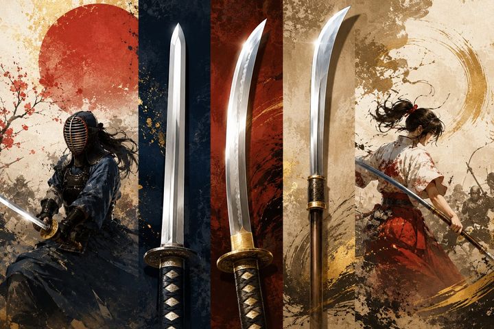 『薙刀（なぎなた）』は「なぎ払う刀」の意味、『剣』は両刃・『刀』は片刃！日本の武器の漢字に宿る命名の哲学