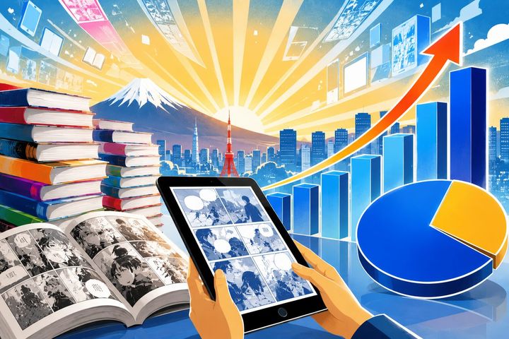 日本のコミック市場は『6,925億円』で出版市場の「主役」に！電子コミックが『76.1%』を占める漫画大国ニッポンの実態