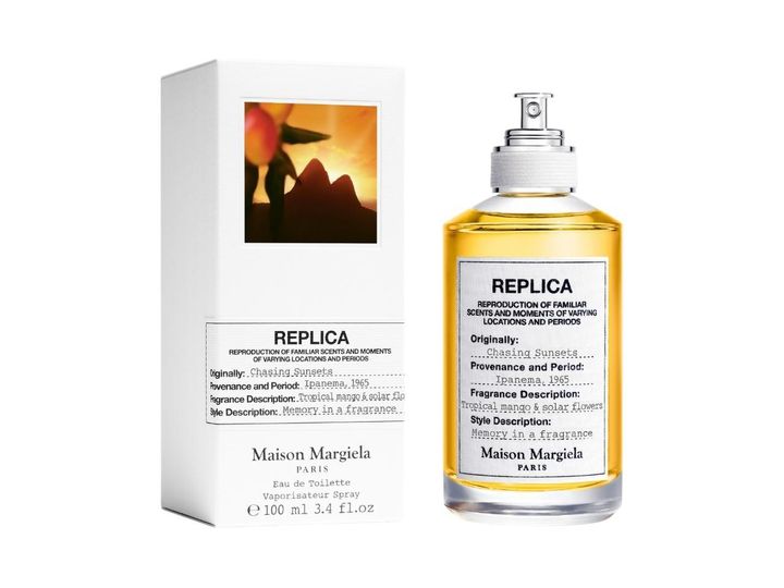 画像: 「レプリカ オードトワレ チェイシング サンセッツ」10mL ￥5,500、30mL ￥12,210、100mL ￥24,970 出典：メゾン マルジェラ フレグランス