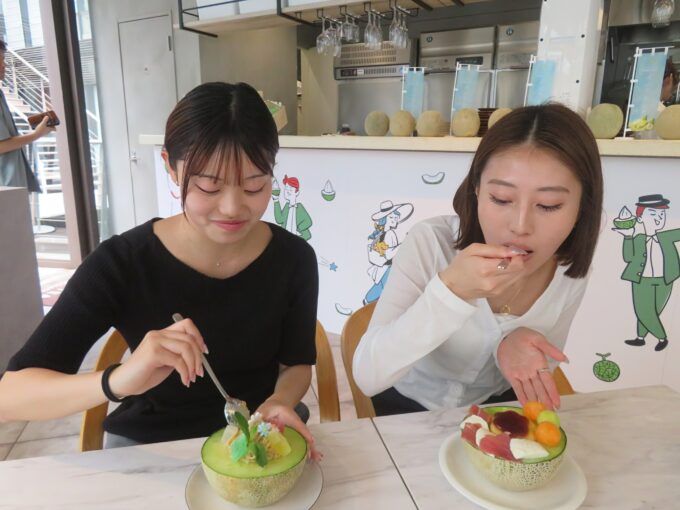「メロメロメロい♡いばらきメロンカフェ」