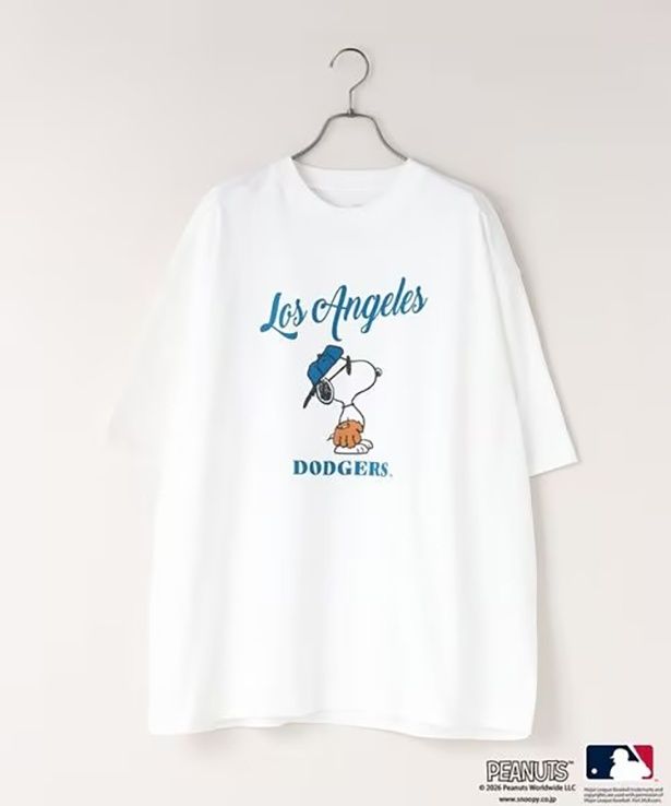 「MLB*PEANUTS ピグメントTSS(ドジャース)」(5990円)