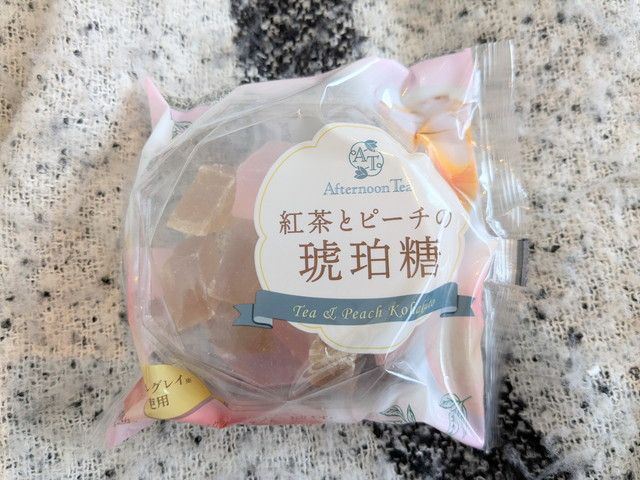 紅茶とピーチの琥珀糖のパッケージ