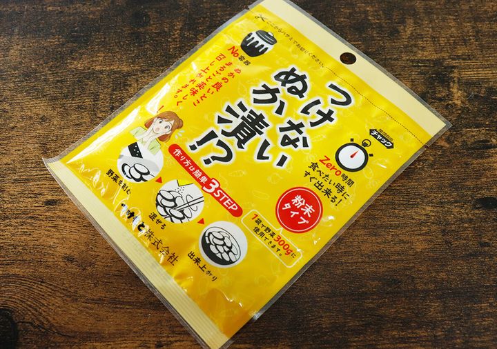 ダイソーのつけないぬか漬！？のパッケージ