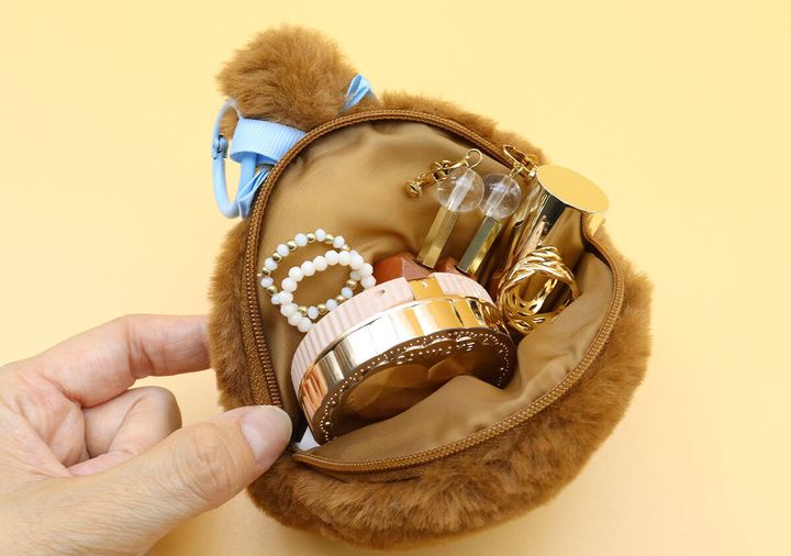 sweet付録モンチッチちゃんぬいぐるみポーチ小物収納