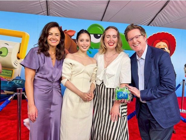 広瀬アリスとリンジー・コリンズ、ケナ・ハリス、アンドリュー・スタントンら制作陣 [c]2026 Disney/Pixar. All Rights Reserved.