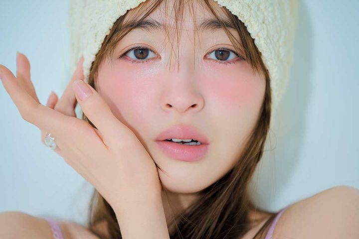 フジコのチーク｜メロいピーチ顔メイク