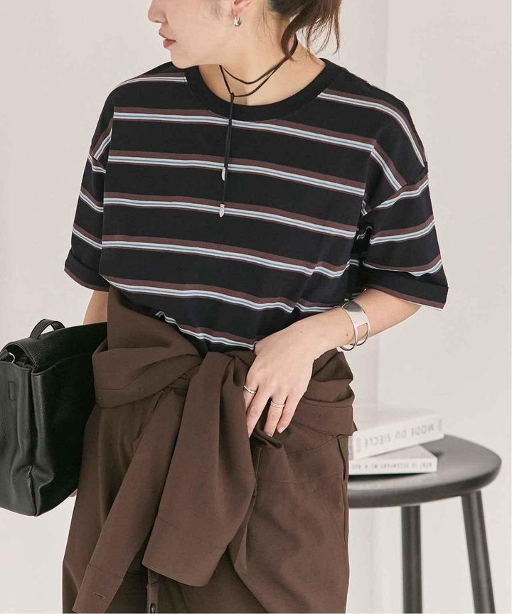 画像: 「汗ジミ防止ボーダービッグT」￥5,280 出典：ジャーナル スタンダード