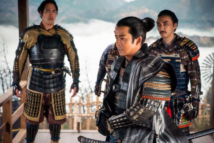 藤堂高虎（佳久創）、羽柴小一郎長秀（仲野太賀）、前野長康（渋谷謙人）／大河ドラマ「豊臣兄弟！」第21回より ©️NHK