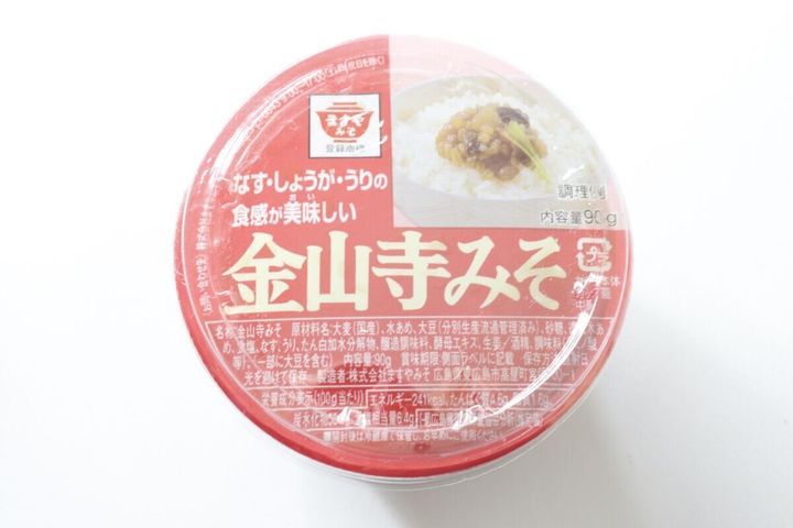 ダイソーの金山寺みそのパッケージ