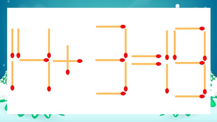 【マッチ棒クイズ】1本だけ動かして正しい式に：14+3=19？の問題画像