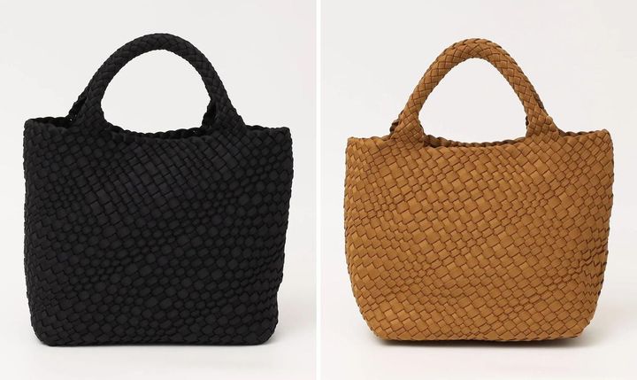 画像: 「ポーチ付き メッシュ 編み込み トート バッグ」[縦29×横36×マチ10.5cm]各￥10,450 出典：カランシエル