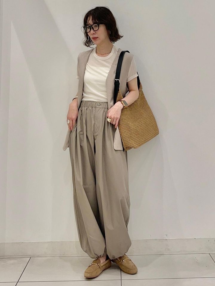 【GU】裾を絞ったシルエットが新鮮なバルーンパンツ