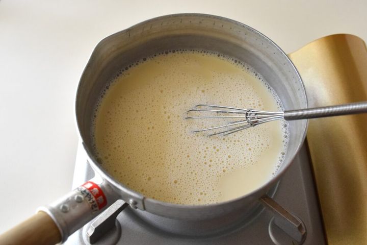 あじさいプリン工程①