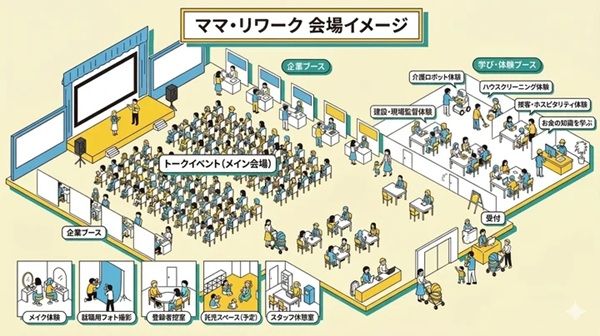 【東京都品川区】子育てと仕事のこれからを考える「MAMA RE：WORK」開催！託児スペースも