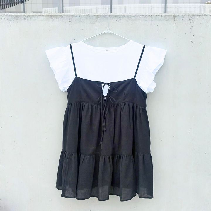 GUの白色トップスコーデ