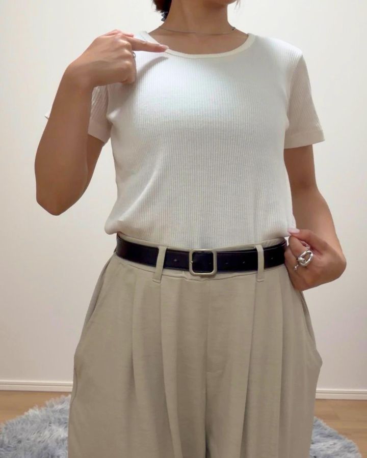 画像: 首回りスッキリ見え