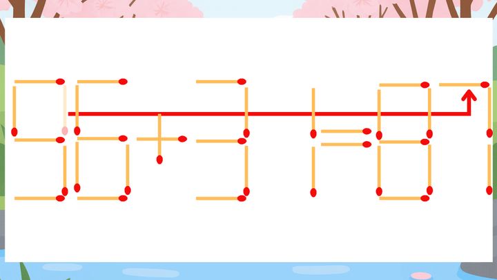 【マッチ棒クイズ】1本だけ動かして正しい式に：96+31=81？の解答画像
