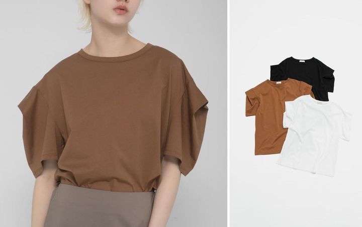 画像: 「tack sleeve tee」各￥11,000 出典：ラート