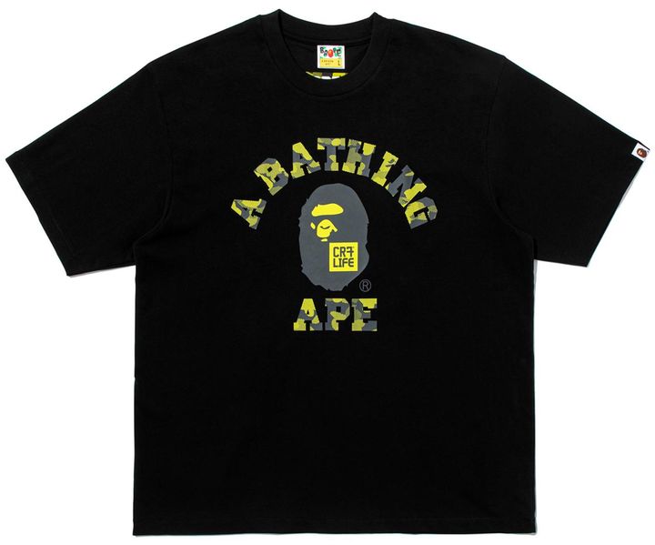 画像1: BAPE® X CR7® LIFE COLLEGE RELAXED FIT TEE BLACK