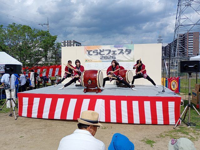 京都西山高校によるパフォーマンス