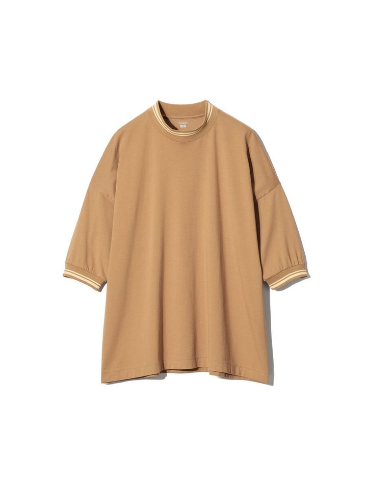 スーピマコットンオーバーサイズTシャツ ブラウン