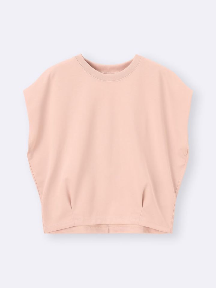 【GU】一枚で様になる990円のドライウエストタックT