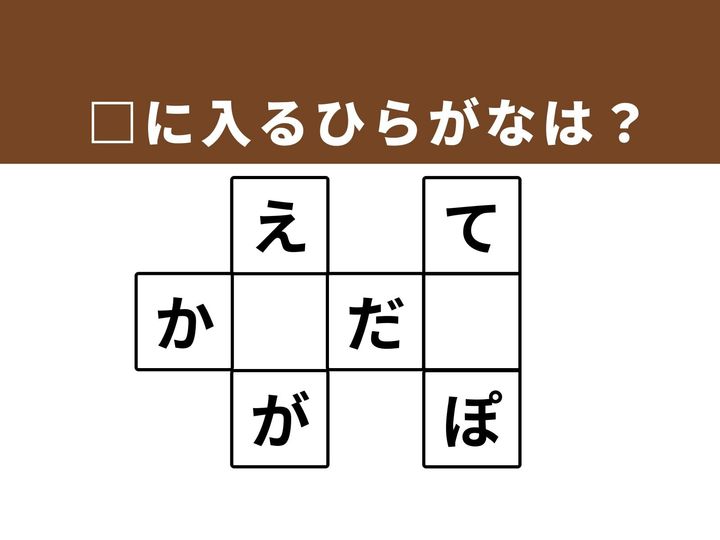 マスの空欄を埋めて3つの言葉を完成させる、ひらがなクロスワードクイズです。パッとひらめく瞬間の快感を味わいながら、凝り固まった思考を柔らかく解きほぐしてみましょう。