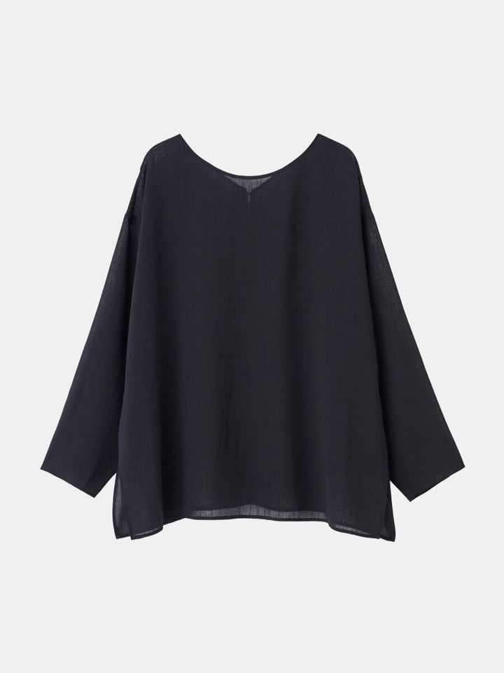 PLSTのトリアセブレンドシアーブラウス