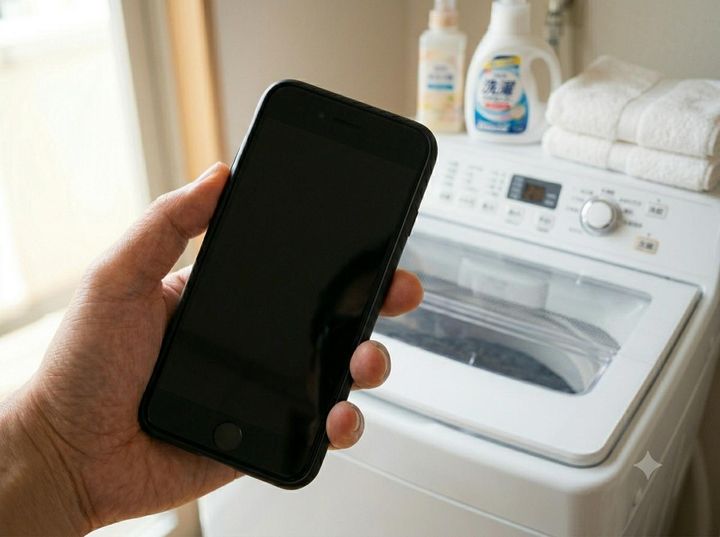画像: 「スマホをうっかり洗濯してしまった！」水没したスマホを前に絶望 → まさかのアイテムが大活躍！