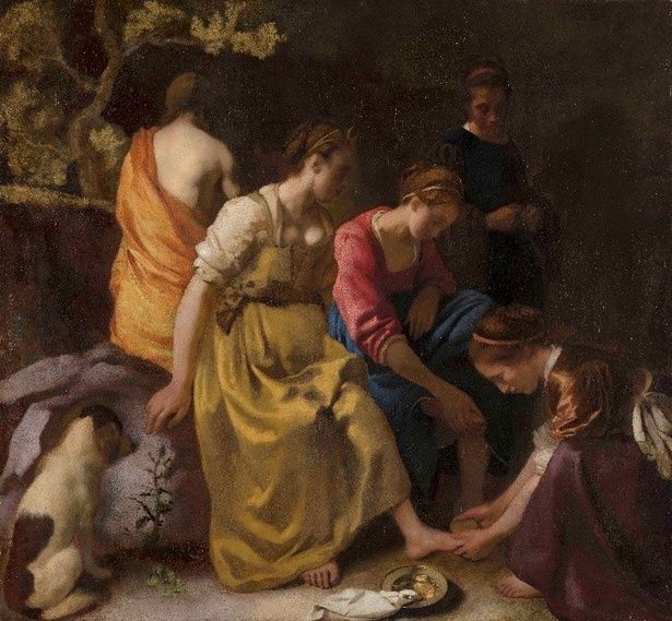 ヨハネス・フェルメール《ディアナとニンフたち》1653-1654年頃 (C)Mauritshuis, The Hague