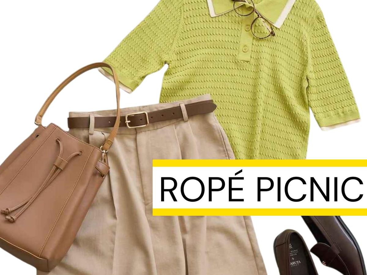 Tシャツとブラウスのいいとこ取り♡【ROPÉ PICNIC】大人の正解「サマーニットコーデ」 | TRILL【トリル】