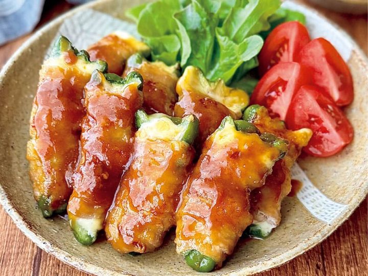 栄養まるっといただきます♪「ピーマンの肉巻き」