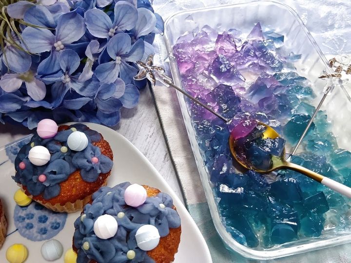 初夏を丸ごと楽しむ！私だけの爽やか紫陽花カップケーキ