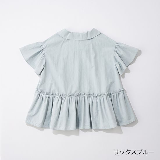 [THREE SQUARE]2WAYタフタブラウス