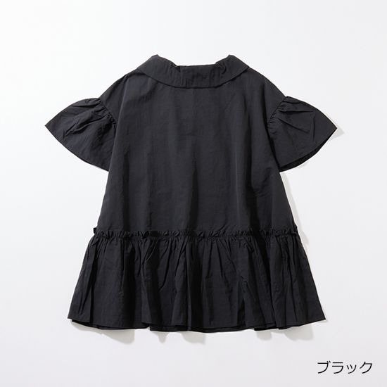 [THREE SQUARE]2WAYタフタブラウス