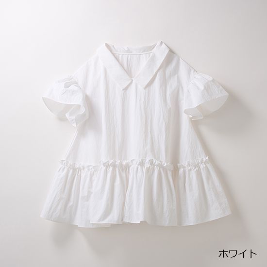 [THREE SQUARE]2WAYタフタブラウス