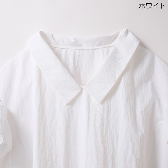 [THREE SQUARE]2WAYタフタブラウス